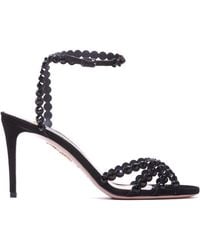 Aquazzura - Tequila Embellished Open Toe Sandals - Lyst