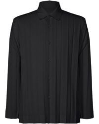 Homme Plissé Issey Miyake - Homme Plissé Issey Miyake Edge Ensemble Shirt - Lyst