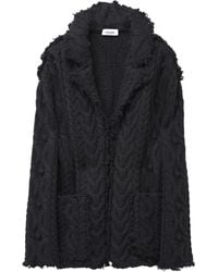 McQueen - Twisted Knitted Cardigan - Lyst