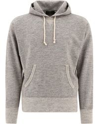 RRL - Logo Drawstring Hood Hoodie - Lyst