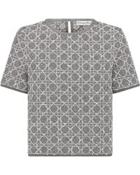 Dior - Macrocannage Short-Sleeved Top - Lyst