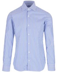 Barba Napoli - Culto Straight-Hem Pintriped Shirt - Lyst