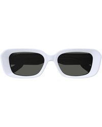 Gucci - Eyewear Rectangle Frame Sunglasses - Lyst