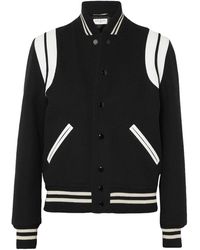 Saint Laurent - Solid-Colored Pilot Jacket - Lyst