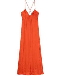 Zadig & Voltaire - Spaghetti-Strap Ruched Maxi Dress - Lyst
