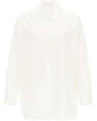 The Row - Luka Curved Hem Shirt - Lyst