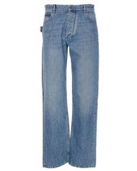 Bottega Veneta - Mid-Rise Straight Denim Jeans - Lyst