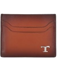Tod's - Logo-Plaque Credit Card Holder - Lyst