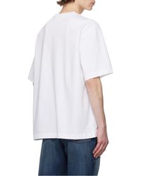 Maison Kitsuné - Maison Kitsuné Logo-Embroidered Crewneck T-Shirt - Lyst