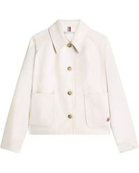 Tommy Hilfiger - Solid Color Versatile Casual Jacket - Lyst