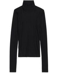 Balenciaga - Bb Garderobe Fitted Turtleneck Sweater - Lyst