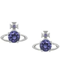 Vivienne Westwood - Reina Crystal Orb Earrings - Lyst