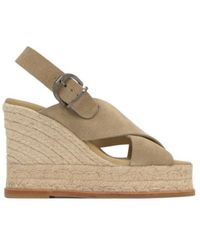 Castañer - Castañer Cross-Strap Wedge Espadrilles - Lyst