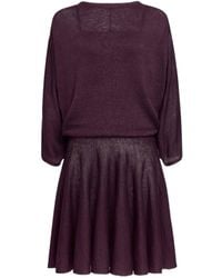 Alaïa - Linen Draped Mini Dress - Lyst