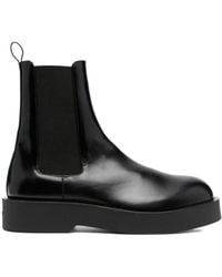 Jil Sander - Round Toe Chelsea Boots - Lyst