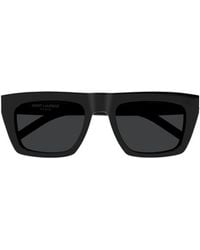 Saint Laurent - Eyewear Rectangular Frame Sunglasses - Lyst