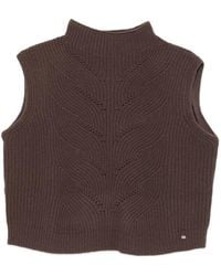 Herno - Sleeveless High-Neck Sweater - Lyst