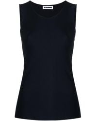 Jil Sander - Crewneck Tank Top - Lyst