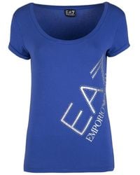 EA7 - Item O-Neck Short-Sleeved T-Shirt - Lyst
