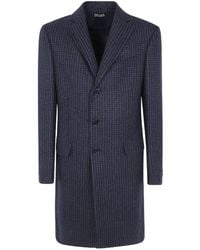 ZEGNA - Double-Breasted Wool Coat - Lyst