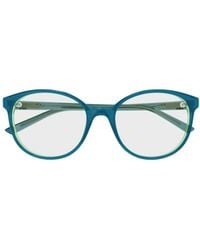 Gucci - Eyewear Round Frame Glasses - Lyst