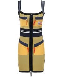 DIESEL - Panelled Slim-Cut Mini Dress - Lyst