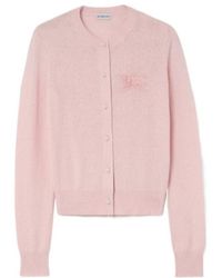 Burberry - Ekd Crewneck Buttoned Cardigan - Lyst