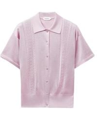 Versace - Viscose Knit Polo - Lyst