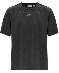 Off-White c/o Virgil Abloh - Off Stamp Short Sleeved T-Shirt - Lyst