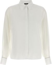 Peserico - Stretch Cotton Shirt - Lyst