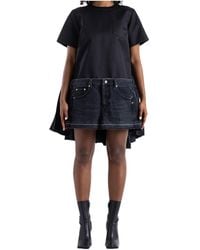 Sacai - Short-Sleeved Dress - Lyst