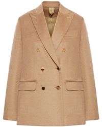 Max Mara - Pesche Double-Breasted Long-Sleeved Blazer - Lyst