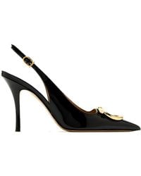 Ferragamo - Maxi Gancini Slingback Pump - Lyst