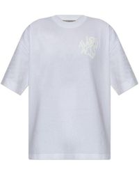 AllSaints - Orlando Logo Printed Oversized T-Shirt - Lyst