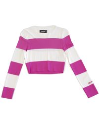 DSquared² - Round-Collar And Long-Sleeved Sweater - Lyst