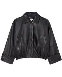 Rohe - Leather Zip Blouson Jacket - Lyst