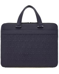 Ferragamo - Embossed Gancini Briefcase (S) - Lyst