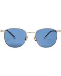 Saint Laurent - Thin-Frame Square Sunglasses - Lyst