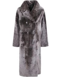 Yves Salomon - Long-Sleeved Coat - Lyst