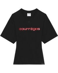 Courreges - Courrèges Logo Printed Crewneck T-Shirt - Lyst