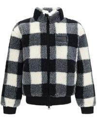 Givenchy - Check Patterned Fleece Blouson - Lyst