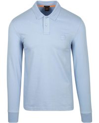 BOSS - Long-Sleeved Polo Shirt - Lyst