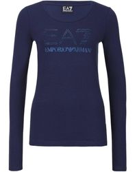 EA7 - Long-Sleeved T-Shirt - Lyst