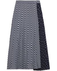MAX&Co. - Pleated Polka-Dot Wrap Skirt - Lyst