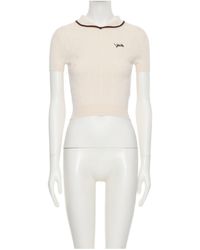 Valentino - Logo Embroidered Knitted Top - Lyst