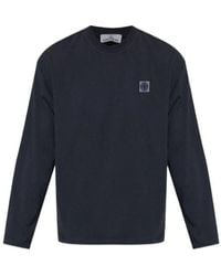 Stone Island - Long Sleeve Crewneck T-Shirt - Lyst