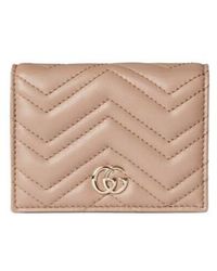 Gucci - Gg Marmont Card Case Wallet - Lyst
