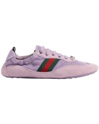 Gucci - Shift Lace-Up Sneakers - Lyst