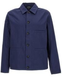 A.P.C. - Welt-Pocket Long-Sleeved Shirt - Lyst