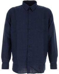 Vilebrequin - Long Sleeve Pocket Linen Shirt - Lyst